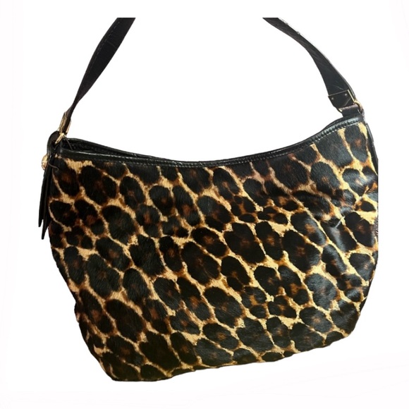Antonio Melanie Leopard Print Calf Hair Purse - Picture 3 of 11